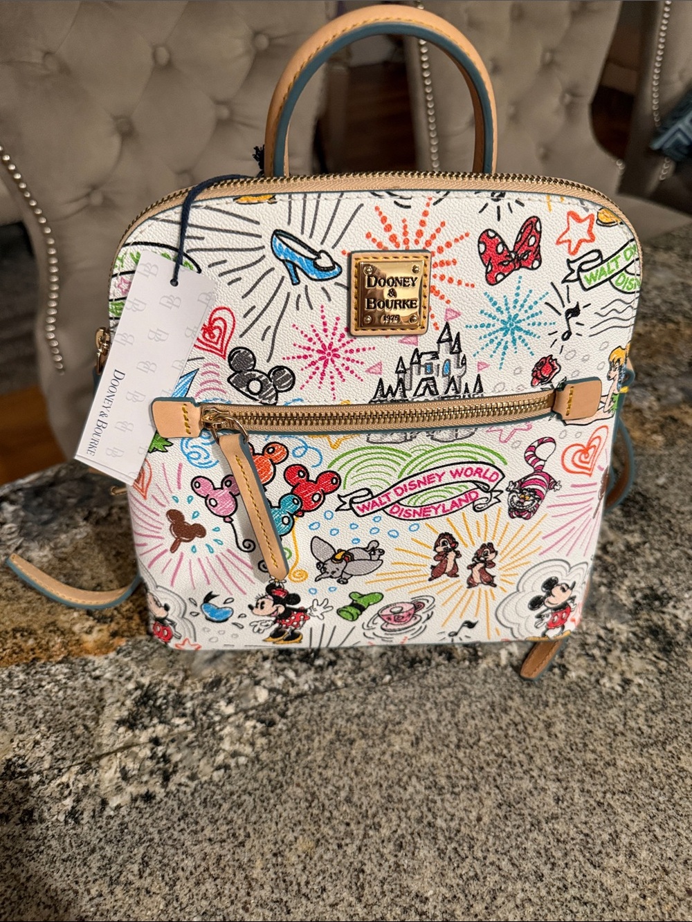 Dooney & Bourke Disney Mickey Minnie Sketch Backpack